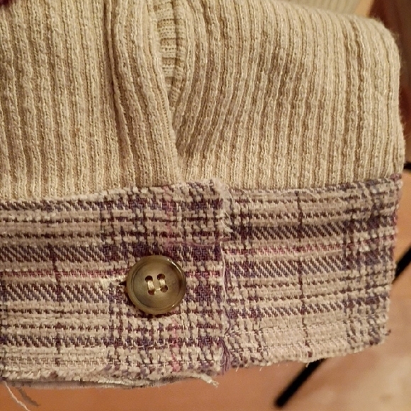 Miss Me Contrasting Plaid Checkered Blazer in Black and Cream - Picture 11 of 14